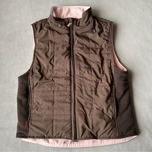 Sunice ~ Reversible Vest ~ Women’s Size M ~ Brown and Pink ~ Banff Springs Golf